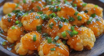 Bang Bang Cauliflower Delight: A Crispy Vegetarian Sensation