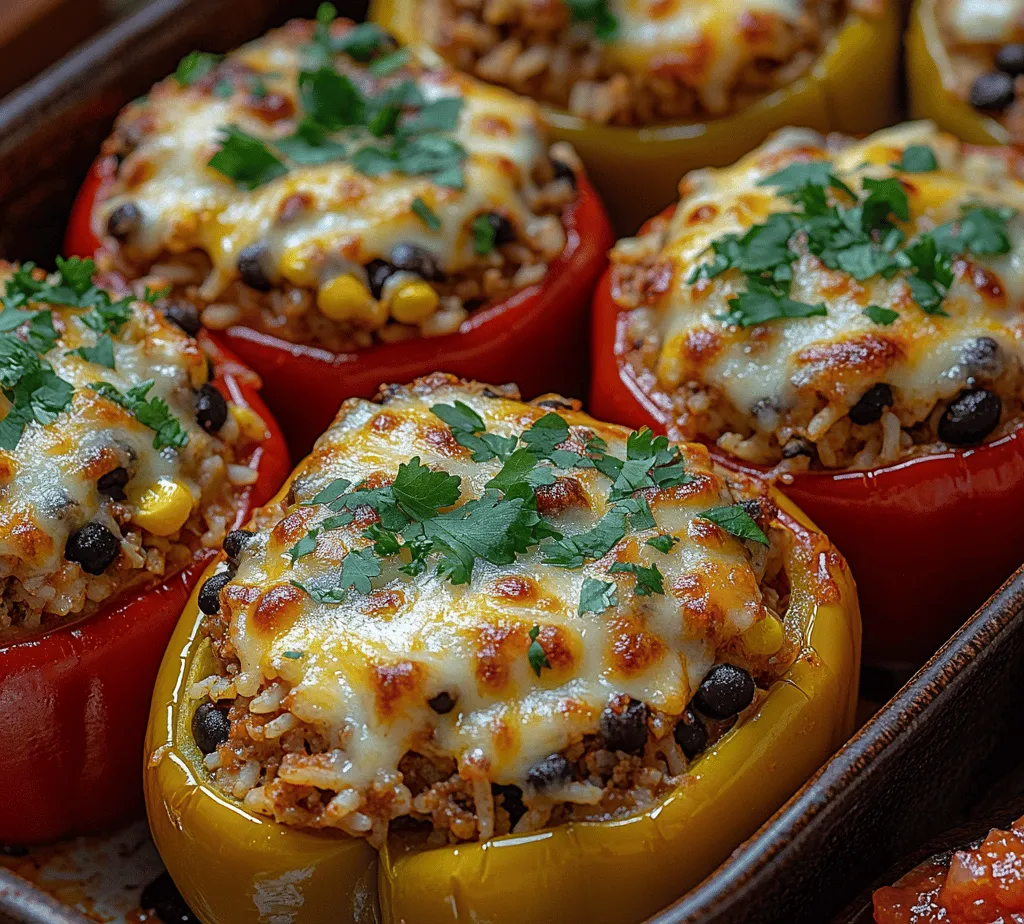 Welcome to a culinary adventure that combines vibrant flavors and nutritious ingredients in a delightful package! The Cheesy Taco Stuffed Bell Peppers are not only visually stunning but also a delicious meal option that caters to a variety of dietary preferences. Imagine a hearty filling of seasoned meat, rice, and beans, all encased in a colorful bell pepper, topped with melted cheese—what’s not to love?