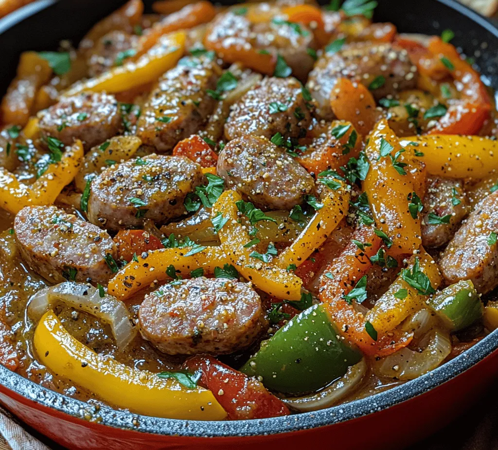 If you're looking for a dish that perfectly embodies the essence of Italian comfort food, look no further than Sizzling Italian Sausage & Colorful Peppers. This vibrant meal brings together the rich, savory flavors of Italian sausage and the fresh crunch of colorful bell peppers, creating a symphony of taste and texture that is simply irresistible. Whether served over a bed of pasta, nestled in a crusty hoagie roll, or enjoyed on its own, this dish is not only hearty but also incredibly satisfying.