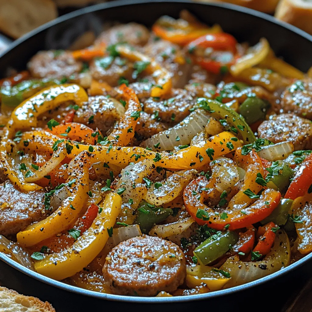 If you're looking for a dish that perfectly embodies the essence of Italian comfort food, look no further than Sizzling Italian Sausage & Colorful Peppers. This vibrant meal brings together the rich, savory flavors of Italian sausage and the fresh crunch of colorful bell peppers, creating a symphony of taste and texture that is simply irresistible. Whether served over a bed of pasta, nestled in a crusty hoagie roll, or enjoyed on its own, this dish is not only hearty but also incredibly satisfying.