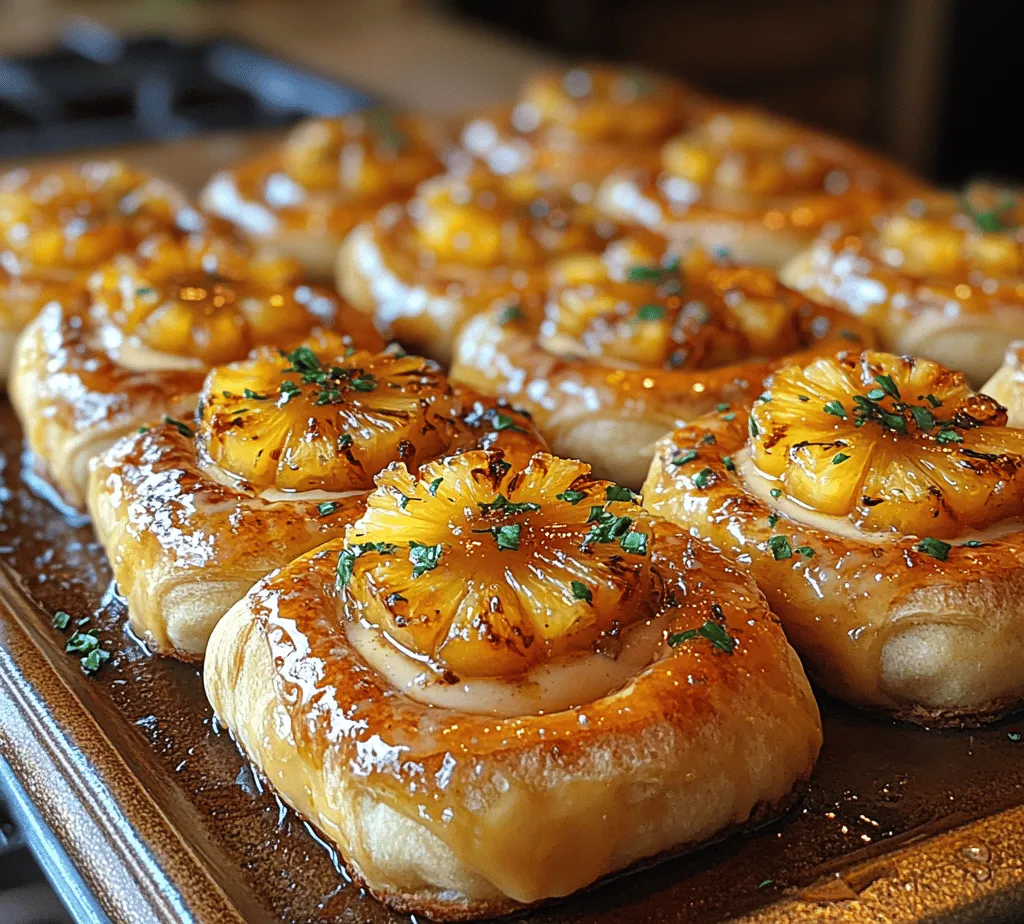 Welcome to a culinary adventure that captures the essence of tropical bliss: the Hawaiian Paradise Cheesecake Danish. Imagine biting into a warm, flaky pastry filled with a luscious cream cheese mixture, topped with sweet, caramelized pineapple. This delightful treat is perfect for breakfast, brunch, or dessert, providing a unique twist on traditional Danish pastries. The fusion of sweet King's Hawaiian rolls, rich cream cheese, and the vibrant flavor of pineapple creates a mouthwatering experience that transports you straight to the Hawaiian islands.