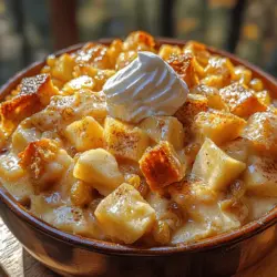 Imagine the warm, inviting aroma of freshly baked apple pie wafting through your home, mingling with the comforting scent of custard-soaked bread pudding. This is the essence of Apple Pie Bread Pudding Delight—a dessert that beautifully combines two of the most beloved sweet treats into one mouthwatering dish. Whether it’s a chilly evening or a festive family gathering, this recipe captures the essence of comfort food, making it perfect for any occasion.