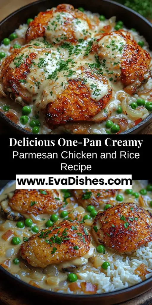 Discover the ultimate comfort food with One-Pan Creamy Parmesan Chicken and Rice, a deliciously simple dish that combines tender chicken thighs, creamy sauce, and fluffy rice all cooked in one skillet. Perfect for busy weeknights or impressing guests, this recipe delivers rich flavors and minimal cleanup. Explore easy preparation steps, ingredient insights, and serving suggestions to make this delightful meal a staple in your kitchen. Enjoy a satisfying dining experience that warms the heart!