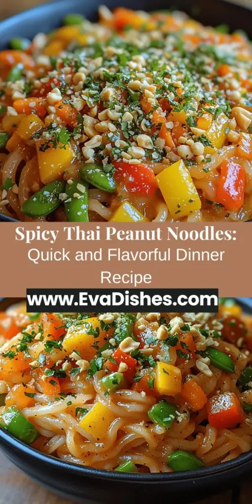 Embark on a flavorful journey with Spicy Thai Peanut Noodles Delight, where the nutty richness of peanuts meets the vibrant crunch of fresh vegetables. This simple yet satisfying recipe is perfect for busy weeknights or special gatherings. Learn how to master each component, from cooking rice noodles to crafting a creamy, spicy peanut sauce. Experience the balance of flavors that defines Thai cuisine while creating a dish that is just as delightful to eat as it is to make!