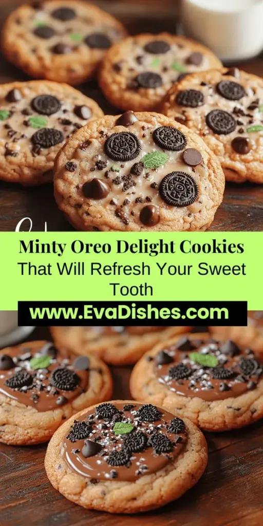 Indulge in the deliciousness of Minty Oreo Delight Cookies with this easy recipe that combines the rich taste of Oreos with a refreshing mint twist. Perfect for all baking levels, these cookies are ideal for gatherings or cozy nights at home. With a few simple ingredients like butter, sugars, eggs, and mint, you'll create a chewy treat with a delightful crunch. Follow the step-by-step instructions to achieve cookie perfection and enjoy these festive delights with friends and family!