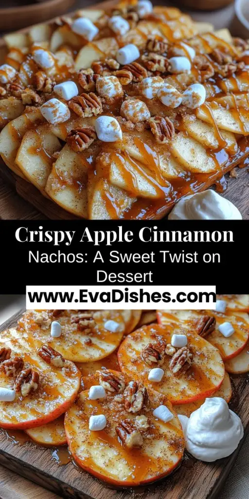 Indulge in a unique dessert experience with Crispy Apple Cinnamon Nachos! This inventive twist transforms traditional nachos into a sweet delight, perfect for any occasion. Enjoy fresh apples coated in cinnamon sugar, drizzled with warm caramel, and topped with fluffy mini marshmallows and crunchy nuts. This recipe not only satisfies your sweet tooth but also evokes feelings of nostalgia and warmth, making it ideal for gatherings or a cozy night in. Discover how to create this heartwarming treat with simple ingredients and step-by-step instructions. Dive into a world of flavors and textures that will keep everyone coming back for more!