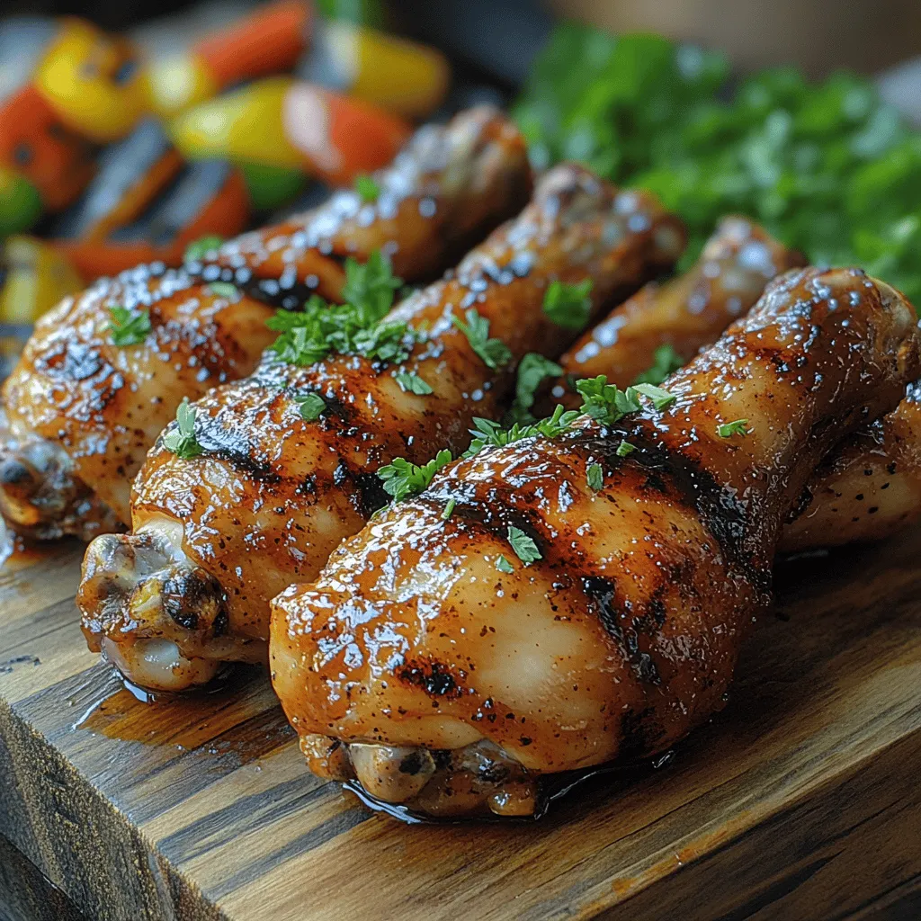 If you're in search of a dish that marries sweet and spicy flavors while delivering a satisfying crunch, look no further than Spicy Maple-Glazed BBQ Chicken Drumsticks. This recipe is not only a sensory delight, but it also offers a simple yet impressive way to elevate your cooking game, making it an excellent choice for gatherings, summer barbecues, or a cozy weeknight dinner. The beauty of chicken drumsticks lies in their versatility; they are inherently juicy and flavorful, making them a crowd-pleaser regardless of the setting.