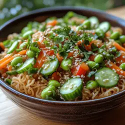 Chilled Harmony: Cold Ramen Noodle Salad