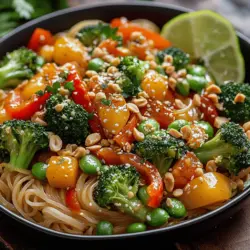 Fiery Thai Veggie Noodle Delight: A Flavorful Culinary Journey