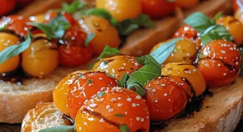 Balsamic Glazed Tomato Crostini: A Delicious Appetizer
