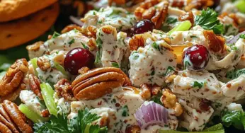 Delightfully Nutty Cranberry Pecan Chicken Salad