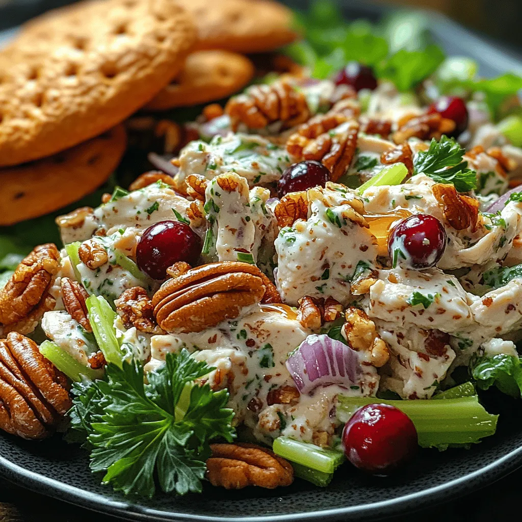 Delightfully Nutty Cranberry Pecan Chicken Salad