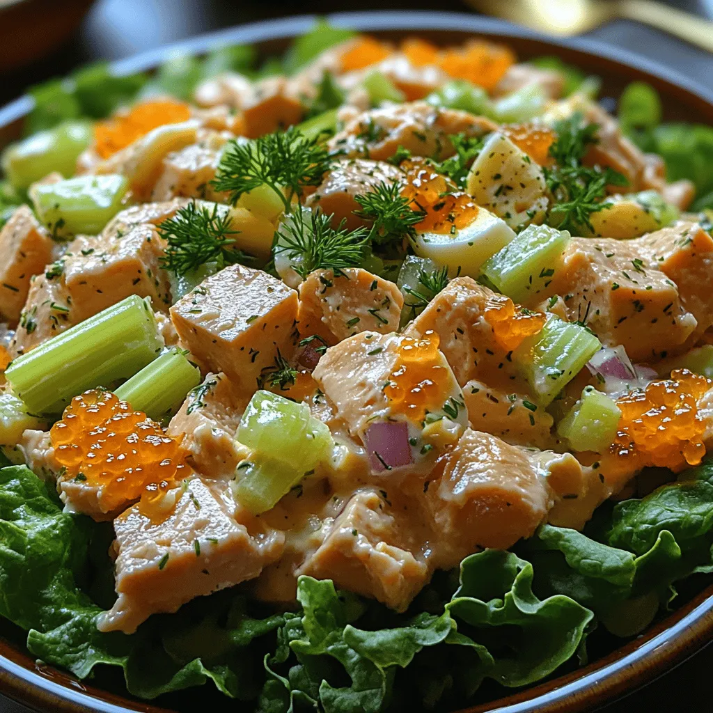 In the fast-paced world of modern dining, where convenience often takes precedence over nutrition, Tuna Salad remains a beacon of quick and healthy meals. This dish has transcended generations and continues to be a go-to option for those seeking a blend of deliciousness and simplicity. Enter the <strong>Tantalizing Tuna Delight</strong> recipe, a vibrant twist on the classic tuna salad that merges convenience with a burst of flavors. This dish is perfect for anyone looking for a light lunch, a nutritious snack, or a satisfying dinner option. With its straightforward ingredients and easy-to-follow preparation steps, Tantalizing Tuna Delight is a dish that anyone can master, making it a must-have in your culinary repertoire.” /></p>
</p>
<h3>Mixing the Base</h3>
</p>
<p>To create a well-blended tuna mixture, start by draining the canned tuna thoroughly. This step is crucial as excess liquid can lead to a soggy salad. After draining, transfer the tuna to a large mixing bowl. Use a fork to break apart the chunks gently, ensuring that the tuna is flaky but not overly mashed. This texture will enhance the overall mouthfeel of your Tantalizing Tuna Delight.</p>
</p>
<p>Next, add your base ingredients. Traditional recipes often call for mayonnaise, but you can adapt this to suit your health goals or flavor preferences. If you prefer a lighter option, consider using Greek yogurt or a vegan alternative. Mix in about half a cup of your chosen base. The goal is to achieve a creamy consistency that binds the tuna without overpowering its natural flavor. Stir gently until the tuna is evenly coated, ensuring each flake is enveloped in the creamy goodness.</p>
</p>
<h3>Adding Texture and Flavor</h3>
</p>
<p>The key to a great tuna salad lies in the balance of flavors and textures. After you’ve created your creamy base, it’s time to fold in vegetables that will provide crunch and freshness to your dish. Diced celery, red onion, and bell peppers are classic additions that not only enhance the texture but also add a vibrant color to your salad.</p>
</p>
<p>To maintain the crunch of these vegetables, use a folding technique rather than stirring aggressively. Gently incorporate the diced ingredients into the tuna mixture using a spatula. This method preserves the integrity of the vegetables, ensuring they remain crisp and delightful with every bite. Aim for a colorful mix, as the visual appeal can enhance the overall dining experience.</p>
</p>
<h3>Seasoning for Perfection</h3>
</p>
<p>Seasoning is an art that can transform your tuna salad from ordinary to extraordinary. Start with the basics: salt and pepper. A pinch of each will help to elevate the flavors of the tuna and the vegetables. However, this is just the beginning.</p>
</p>
<p>Consider adding a squeeze of lemon juice for brightness and acidity, which can cut through the creaminess of the base. Fresh herbs like dill, parsley, or chives can also introduce a layer of aromatic flavor that complements the seafood beautifully. For those who enjoy a bit of heat, a dash of cayenne pepper or your favorite hot sauce can provide a delightful kick.</p>
</p>
<p>Taste as you go; this is crucial. Everyone has different preferences for seasoning, so adjust the amounts to suit your palate. Remember, the goal is to highlight the natural flavors of the ingredients rather than mask them.</p>
</p>
<h3>Chilling for Flavor Development</h3>
</p>
<p>Once your tuna salad is mixed and seasoned to perfection, the next step is chilling. Refrigerating the salad for at least 30 minutes before serving allows the flavors to meld beautifully. This time in the fridge enables the ingredients to absorb the seasonings and harmonize, resulting in a more cohesive flavor profile.</p>
</p>
<p>Moreover, chilling the salad enhances its refreshing quality, making it a perfect choice for warm weather or as a light lunch option. The cool temperature also contributes to a more enjoyable eating experience, especially when served on crisp lettuce leaves or whole grain bread.</p>
</p>
<h3>Serving Suggestions</h3>
</p>
<p>When it comes to serving your Tantalizing Tuna Delight, presentation can elevate the meal to new heights. Here are several creative serving suggestions:</p>
</p>
<p>– <strong>Lettuce Wraps</strong>: Scoop generous portions of the tuna salad into crisp lettuce leaves for a low-carb option. This not only makes for a visually appealing dish but also adds a delightful crunch with every bite.</p>
</p>
<p>– <strong>Whole Grain Bread</strong>: For a more substantial meal, consider serving the tuna salad on slices of whole grain or sourdough bread. You can create an open-faced sandwich topped with fresh herbs or sliced tomatoes for an added burst of flavor.</p>
</p>
<p>– <strong>Stuffed Avocados</strong>: Halve avocados and fill them with the tuna salad mixture for a stunning presentation. The creamy avocado complements the salad while providing healthy fats.</p>
</p>
<p>– <strong>Cucumber Cups</strong>: Hollow out cucumber halves to create cups and fill them with the tuna salad for a fun, bite-sized appetizer.</p>
</p>
<p>– <strong>Salad Bowl</strong>: Serve the tuna salad atop a bed of mixed greens, garnished with cherry tomatoes and olives for a colorful, nutritious meal.</p>
</p>
<h3>Creative Variations of Tuna Salad</h3>
</p>
<p>The beauty of tuna salad lies in its versatility. Here are some creative variations that can cater to different tastes and dietary preferences:</p>
</p>
<h4>Mediterranean Tuna Salad</h4>
</p>
<p>For a Mediterranean twist, incorporate ingredients such as chopped Kalamata olives, capers, and crumbled feta cheese. This variation will introduce salty and tangy elements, creating a delightful contrast to the tuna. A drizzle of olive oil and a sprinkle of oregano can further enhance the Mediterranean flair.</p>
</p>
<h4>Spicy Tuna Salad</h4>
</p>
<p>If you crave a bit of heat, consider adding diced jalapeños or a splash of sriracha to your tuna mixture. This spicy twist will appeal to those who enjoy bold flavors. You can also garnish with red pepper flakes for an extra kick.</p>
</p>
<h4>Avocado Tuna Salad</h4>
</p>
<p>For a creamier, healthier alternative, replace the mayonnaise with ripe avocado. Mash the avocado and mix it into the tuna, adjusting the quantity to reach your desired creaminess. This version not only adds healthy fats but also provides a rich texture that pairs beautifully with the tuna.</p>
</p>
<h4>Tuna Salad with Fruit</h4>
</p>
<p>For a refreshing take, consider adding diced apples, grapes, or even pineapple to your tuna salad. The sweetness of the fruit balances the savory notes of the tuna and provides a delightful contrast in flavors and textures.</p>
</p>
<h3>Conclusion</h3>
</p>
<p>The Tantalizing Tuna Delight recipe is not just a meal; it’s a canvas for culinary creativity. With its base of nutritious ingredients and endless possibilities for customization, this dish is perfect for any occasion. Whether enjoyed as a light lunch or a hearty dinner, it brings together flavor, health, and simplicity in one delicious bowl.</p>
</p>
<p>By understanding the fundamental components and techniques behind this recipe, you can easily adapt it to suit your taste preferences and dietary needs, making it a beloved staple in your kitchen. From mixing the base and adding texture to seasoning for perfection and exploring creative variations, the Tantalizing Tuna Delight invites both novice and experienced cooks to indulge in a flavorful culinary experience that celebrates the versatility of tuna. Enjoy your culinary journey, and let your creativity shine through every bowl of this delightful dish!</p>
</div>