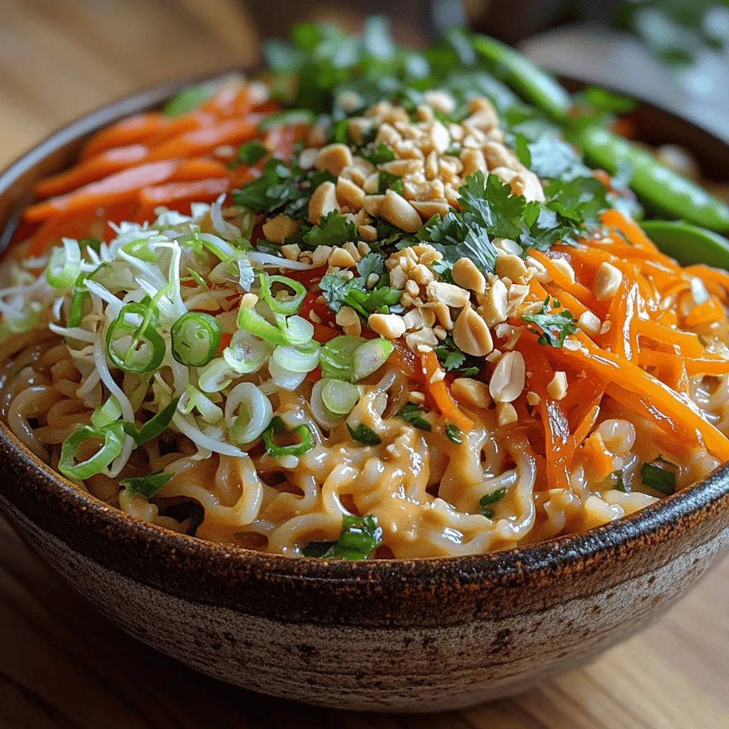 Thai cuisine has captured the hearts and palates of food lovers around the globe, celebrated for its vibrant flavors, aromatic herbs, and an exquisite balance of spicy, sweet, salty, and sour elements. Among the myriad of dishes that showcase the essence of Thai cooking, <strong>Spicy Thai Peanut Noodles</strong> stand out as a perfect representation of this culinary tradition. This dish combines the richness of creamy peanut sauce with the fresh crunch of vegetables, making it not only incredibly satisfying but also a feast for the eyes.” /></p>
</p>
<p><strong>Combining the Ingredients</strong></p>
</p>
<p>To create a perfect plate of Spicy Thai Peanut Noodles, combining the ingredients correctly is essential. Begin by bringing a large pot of water to a boil. Once boiling, add your choice of noodles (rice noodles or whole wheat noodles are great options) and cook according to the package instructions, usually about 6-8 minutes until al dente. Stir occasionally to prevent sticking.</p>
</p>
<p>While the noodles are cooking, prepare the peanut sauce. In a medium mixing bowl, whisk together creamy peanut butter, soy sauce, lime juice, brown sugar, and a hint of sesame oil until the mixture is smooth and well-combined. If the sauce seems too thick, you can gradually add warm water, one tablespoon at a time, until you reach your desired consistency.</p>
</p>
<p>Once the noodles are cooked, drain them in a colander and rinse them under cold water to stop the cooking process. This step also helps prevent the noodles from clumping together. Return the drained noodles to the pot over low heat and pour in the peanut sauce, ensuring an even coating. Use tongs or a spatula to toss the noodles gently, guaranteeing that every strand is enveloped in that rich, savory sauce.</p>
</p>
<p>Now, it’s time to introduce the fresh ingredients. Add a handful of bean sprouts and finely sliced bell peppers to the noodle mixture. These vegetables not only provide a crisp texture but also balance the richness of the peanut sauce. Timing is crucial here; adding the fresh ingredients at the end ensures they retain their crunch and vibrant color. Toss everything together gently to avoid bruising the vegetables, and allow them to heat through for just a minute.</p>
</p>
<p>Finally, take your finely chopped green onions and fresh cilantro, and sprinkle them over the top of the dish. These herbs infuse freshness and brightness, elevating the overall flavor profile. Give the noodles one last gentle toss, and you’re ready to serve.</p>
</p>
<p><strong>Serving Suggestions</strong></p>
</p>
<p>Plating your Spicy Thai Peanut Noodles beautifully can enhance the dining experience. Serve the noodles in a large, shallow bowl or a plate with a slight rim, allowing the colorful ingredients to shine. Take a moment to twirl the noodles into a nest-like shape in the center, showcasing the vibrant colors of the peppers and bean sprouts.</p>
</p>
<p>For garnishing, add a generous sprinkle of chopped peanuts over the top, offering a delightful crunch that contrasts beautifully with the creamy sauce. A few additional sprigs of cilantro can add a touch of green, enhancing both the visual and flavor elements of the dish.</p>
</p>
<p>Pair your noodles with a refreshing beverage that complements the spice and richness of the dish. Coconut water is an excellent choice for a tropical flair, while iced green tea offers a light, herbal contrast. If you’re looking for something a bit stronger, a crisp white wine, such as Sauvignon Blanc, can also work well.</p>
</p>
<p>For side dishes, consider serving a simple cucumber salad dressed with rice vinegar and sesame oil to balance the richness of the noodles. Alternatively, spring rolls filled with fresh vegetables and served with a side of sweet chili sauce can add a delightful crunch and freshness to your meal.</p>
</p>
<p><strong>Nutritional Benefits of Spicy Thai Peanut Noodles</strong></p>
</p>
<p>Spicy Thai Peanut Noodles are not just a delicious meal; they also provide a host of nutritional benefits. The key ingredients contribute to a balanced dish that can nourish your body.</p>
</p>
<p>The noodles, depending on your choice, can offer a source of carbohydrates, which are essential for energy. Whole wheat noodles, in particular, provide added fiber, which aids digestion and promotes a feeling of fullness.</p>
</p>
<p>The peanut sauce, while creamy and rich, is made from natural peanut butter, which is packed with healthy fats and protein. Peanuts are a good source of monounsaturated fats, which can help lower bad cholesterol levels and support heart health. Additionally, peanuts contain vitamins such as E and B6 and minerals like magnesium and phosphorus.</p>
</p>
<p>The fresh vegetables—bean sprouts, bell peppers, and green onions—are rich in vitamins and minerals. Bell peppers are especially high in vitamin C, which supports the immune system, while bean sprouts provide a crunchy texture and additional fiber. The herbs, such as cilantro, are not only flavorful but also offer antioxidants that can help reduce inflammation.</p>
</p>
<p>By combining these ingredients, the Spicy Thai Peanut Noodles create a well-rounded meal with a harmonious balance of carbohydrates, protein, and healthy fats, along with an abundance of vitamins and minerals from the fresh vegetables.</p>
</p>
<p><strong>Cultural Context and Variations</strong></p>
</p>
<p>Peanut sauce has a long history in Thai cuisine, where it is often used as a dip or sauce for various dishes. The sauce is believed to have been influenced by the introduction of peanuts from South America to Asia in the 16th century. It quickly became a staple, appreciated for its rich flavor and versatility. In Thailand, peanut sauce is typically served with satay (grilled meat skewers) and fresh vegetables, but it has also found its way into noodle dishes, becoming a beloved component of many recipes.</p>
</p>
<p>When it comes to variations of Spicy Thai Peanut Noodles, the possibilities are endless. For a vegetarian option, consider substituting the noodles with zucchini or carrot noodles, often referred to as “zoodles.” You can also add tofu as a protein source, which can be pan-fried for added texture and flavor.</p>
</p>
<p>If you’re a meat lover, grilled chicken or shrimp can be excellent additions, providing a hearty protein boost. Experimenting with vegetables is another way to customize your dish; snap peas, broccoli, or bok choy can all be delicious alternatives that introduce different textures and flavors.</p>
</p>
<p>For those with dietary restrictions, adapting the recipe is straightforward. Use gluten-free noodles or rice noodles to ensure the dish is gluten-free. Vegans can easily enjoy this dish by ensuring the peanut butter and soy sauce are free from animal products, making it a suitable meal for various dietary preferences.</p>
</p>
<p><strong>Conclusion</strong></p>
</p>
<p>Spicy Thai Peanut Noodles encapsulate the essence of Thai cuisine with their harmonious blend of flavors, textures, and colors. The combination of creamy peanut sauce, fresh vegetables, and perfectly cooked noodles creates a dish that is not only satisfying but also incredibly versatile. Whether enjoyed as a weeknight dinner or a special occasion meal, this recipe allows for endless customization, inviting you to make it your own.</p>
</p>
<p>As you experiment with different ingredients and variations, embrace the joy of cooking and sharing flavorful meals with loved ones. Each plate of Spicy Thai Peanut Noodles serves as a reminder of the beauty of culinary creativity, where you can explore new flavors while enjoying the comforting familiarity of a beloved dish. So gather your ingredients, get cooking, and savor every delicious bite!</p>
</div>