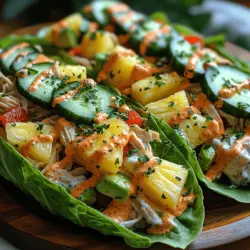 Tropical Chicken Salad Wraps