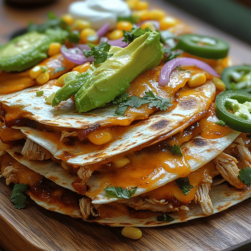 To create the perfect Smoky BBQ Chicken Quesadilla Stacks, it’s essential to understand the key components that contribute to their flavor and texture. Each ingredient plays a critical role, ensuring that every bite is packed with deliciousness. Let’s explore the essential ingredients that will transform your ordinary quesadilla into an extraordinary dish.
