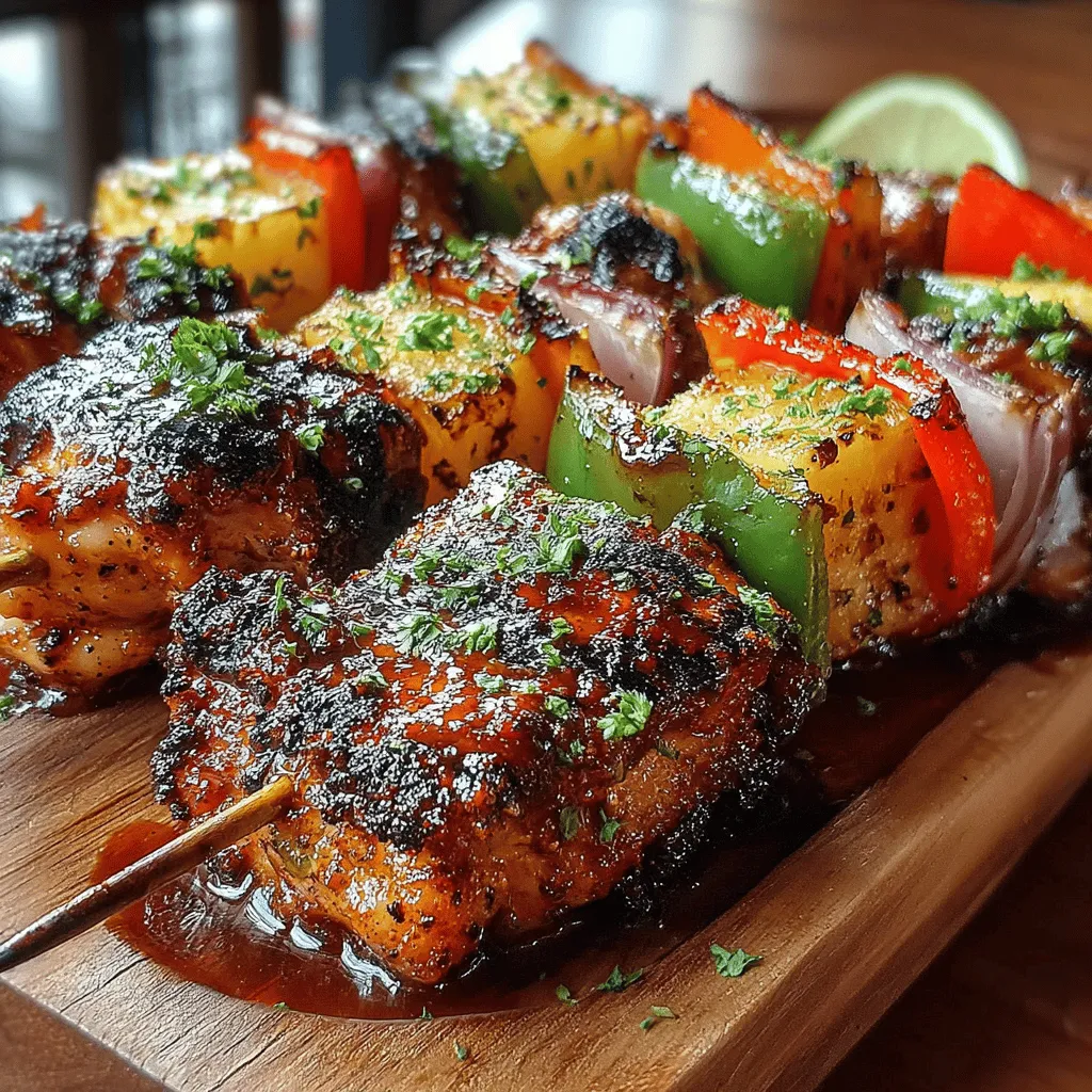 As the summer sun shines brightly and the scent of charcoal wafts through the air, BBQ dishes take center stage at outdoor gatherings and family get-togethers. The allure of grilling is not just about the food; it’s about the experience of sharing delicious meals with loved ones in the great outdoors. Among the myriad of BBQ options, Sizzling BBQ Pineapple Chicken Skewers stand out for their vibrant blend of flavors and their ability to please a crowd. This dish combines succulent chicken, sweet pineapple, and colorful bell peppers, creating a mouthwatering treat that is both visually appealing and packed with taste.