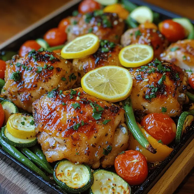 Preheating the oven is a crucial step in the cooking process, especially for a dish like Zesty One-Pan Lemon Chicken & Veggies. When you preheat your oven to the recommended temperature (usually around 400°F or 200°C), you ensure that the chicken and vegetables start cooking evenly from the moment they go in. This not only helps in achieving that perfect golden-brown crust on the chicken but also allows the vegetables to roast beautifully, enhancing their natural sweetness and flavor. Skipping this step can lead to uneven cooking, affecting the overall texture and taste of your meal, so be sure to set your oven ahead of time.