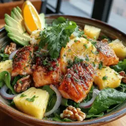 In recent years, salad bowls have surged in popularity, becoming a staple in the quest for healthier eating. These vibrant dishes are not only visually appealing but also packed with nutrients, making them an ideal choice for those seeking to maintain a balanced diet while enjoying flavorful meals. Among the myriad of salad options, the Tropical Pineapple & Salmon Salad Bowl stands out as a delicious and nutrient-dense choice. This recipe brings together the freshness of tropical ingredients, offering a delightful explosion of flavors that is both satisfying and good for your body.