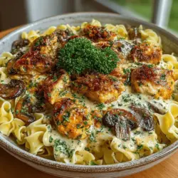 Luxurious Creamy Chicken and Mushroom Stroganoff