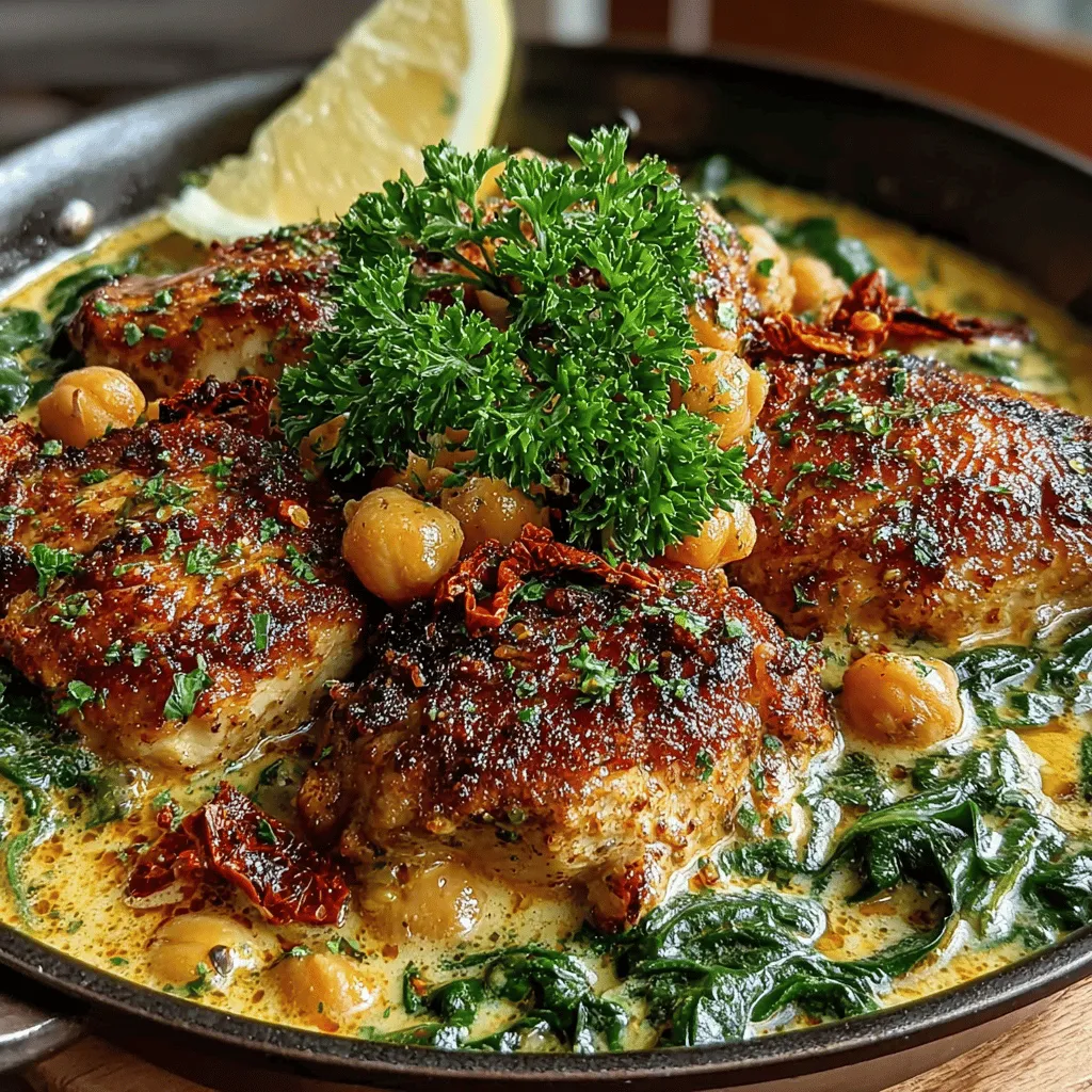 In an era where meal prep can often feel overwhelming, the Creamy Chickpea and Chicken Skillet emerges as a comforting and nutritious solution. This delightful dish artfully combines the protein-packed goodness of chicken with the fiber-rich benefits of chickpeas, creating a satisfying meal that is both hearty and wholesome. It's perfect for families seeking a balanced dinner option or anyone looking to indulge in a homemade dish that doesn't compromise on flavor or nutrition.