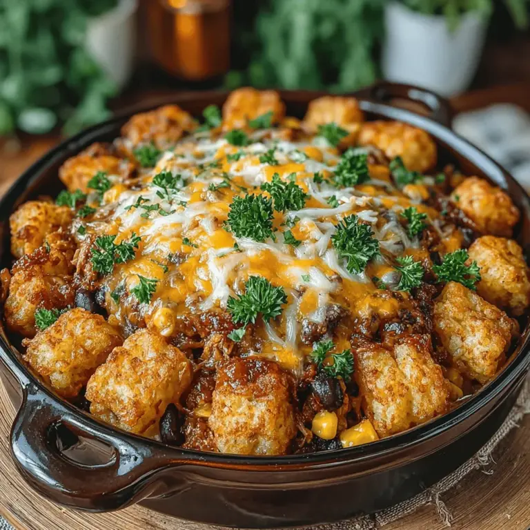 Comfort food has a special place in our hearts, evoking feelings of nostalgia and warmth that often remind us of home-cooked meals shared with family and friends. There's something inherently satisfying about digging into a dish that not only fills the stomach but also nourishes the soul. Among the myriad of comforting dishes available, BBQ Chicken Tater Tot Casserole stands out as a delightful blend of flavors and textures, making it the perfect choice for family dinners, potlucks, or casual gatherings.