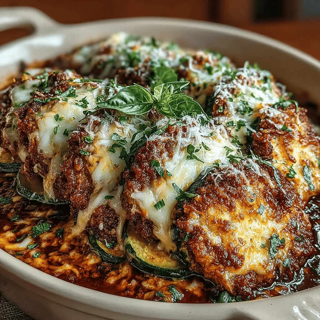 In the realm of comfort food, few dishes hold as esteemed a place as chicken Parmesan. With its golden, crispy exterior and rich, cheesy interior, it's no wonder this Italian-American classic has gained a devoted following. However, as more people adopt health-conscious eating habits, traditional recipes often come under scrutiny for their calorie counts and carbohydrate content. Enter the Cheesy Baked Zucchini Chicken Parmesan—a delightful and nutritious take that satisfies cravings while keeping health at the forefront. This dish incorporates tender zucchini as a low-carb alternative to pasta, making it an enticing option for families seeking comfort food with a healthy twist.