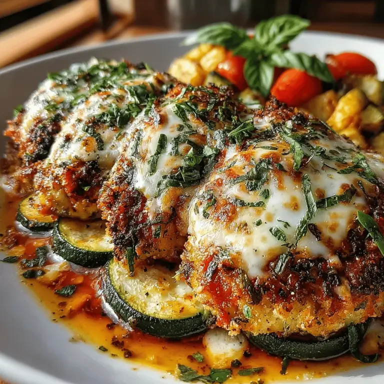 In the realm of comfort food, few dishes hold as esteemed a place as chicken Parmesan. With its golden, crispy exterior and rich, cheesy interior, it's no wonder this Italian-American classic has gained a devoted following. However, as more people adopt health-conscious eating habits, traditional recipes often come under scrutiny for their calorie counts and carbohydrate content. Enter the Cheesy Baked Zucchini Chicken Parmesan—a delightful and nutritious take that satisfies cravings while keeping health at the forefront. This dish incorporates tender zucchini as a low-carb alternative to pasta, making it an enticing option for families seeking comfort food with a healthy twist.