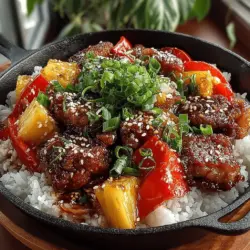 Tropical Delight: Sticky Pineapple Teriyaki Chicken Skillet