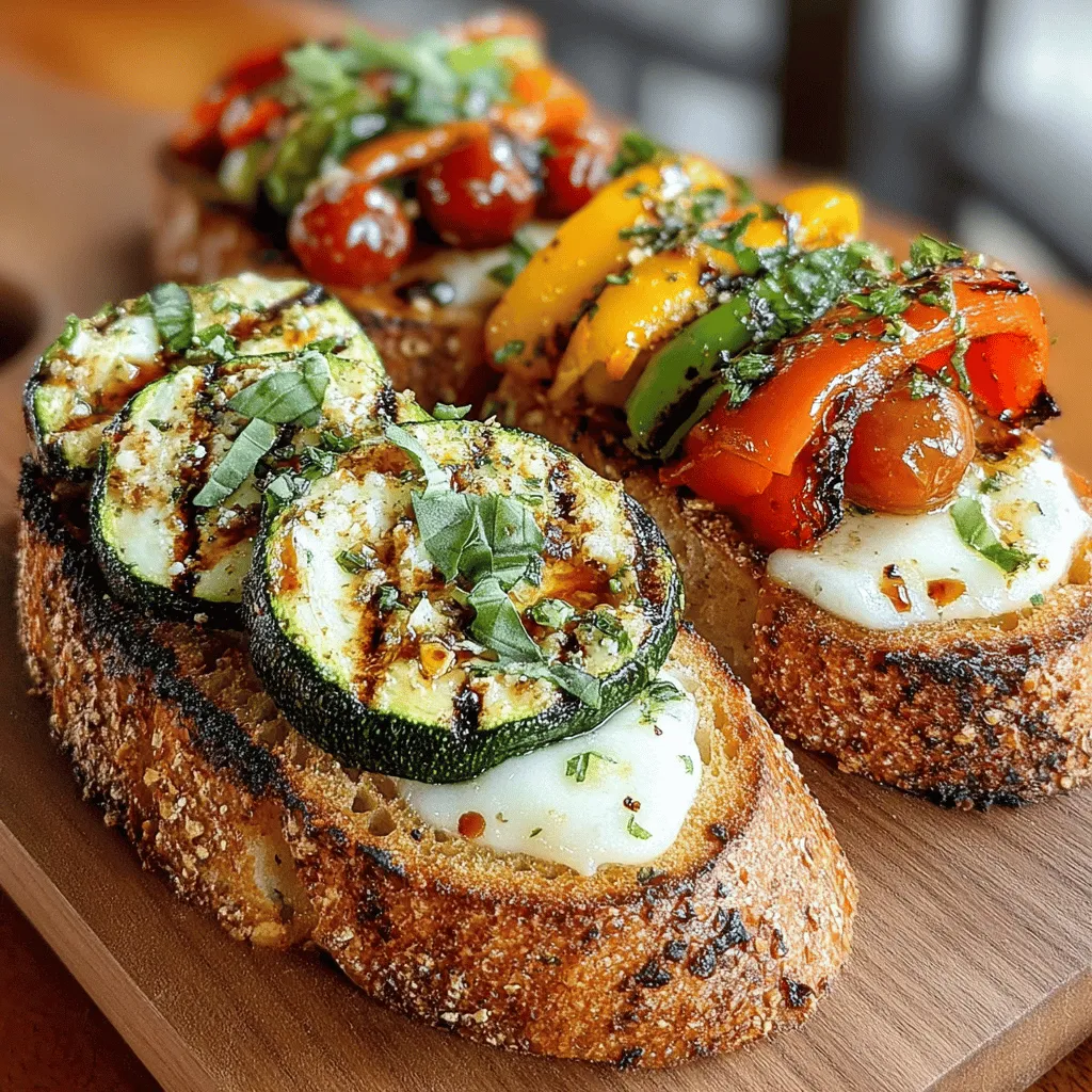 In today's culinary world, the quest for delicious yet healthy meals often leads us to vibrant and colorful dishes that not only satisfy our taste buds but also nourish our bodies. One such delightful creation is the Grilled Harmony: Veggie & Mozzarella Delight. This recipe showcases the perfect balance of fresh vegetables, creamy mozzarella, and the rustic charm of sourdough bread, making it an ideal choice for a light lunch or a hearty snack. With its enticing flavors and easy preparation, this dish is sure to become a favorite in your kitchen.
