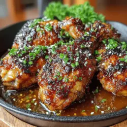Golden Honey Garlic Chicken Drumsticks
