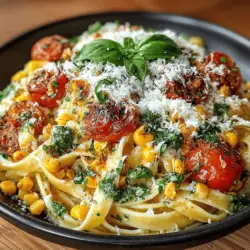 If you're searching for a quick yet exquisite dish that embodies the essence of summer flavors, look no further than Creamy Corn & Pesto Pasta. This delightful recipe brings together the natural sweetness of fresh corn and the aromatic richness of basil pesto, creating a harmonious blend that is sure to please your palate. With its creamy texture and vibrant colors, this dish is perfect for a weeknight dinner or as a show-stopping centerpiece for special occasions.