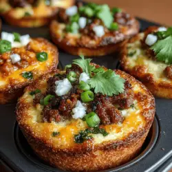 Cheddar Jalapeño Breakfast Biscuit Cups