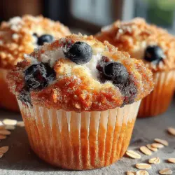 Fluffy Blueberry Oatmeal Muffins: Perfectly Moist and Delicious