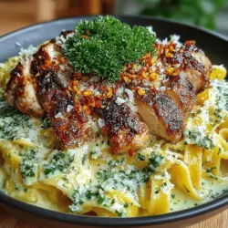 Creamy Garlic Parmesan Chicken Pasta