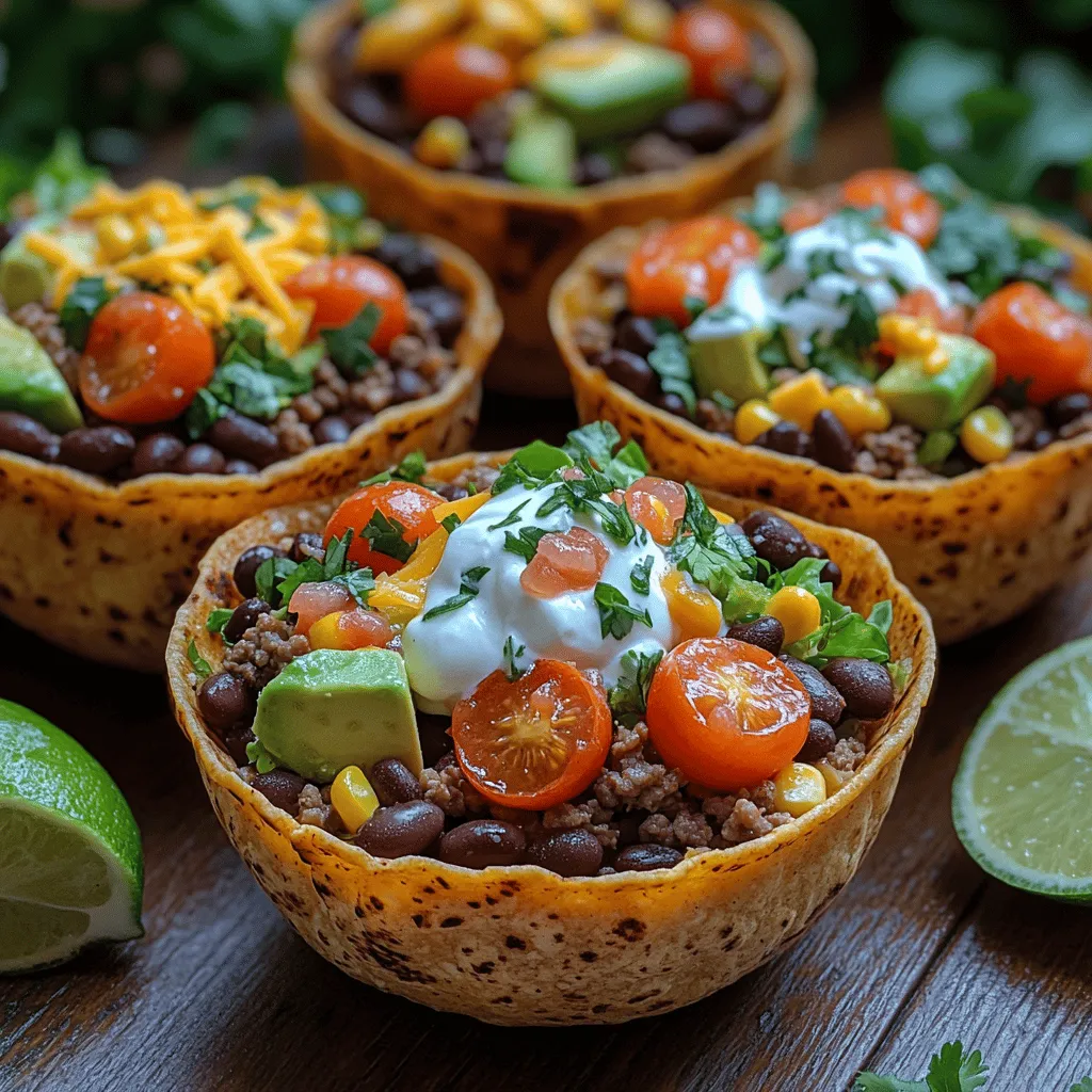 Taco salad cups are a delightful twist on the classic taco salad, offering a fun and interactive dining experience. These crispy, edible bowls are perfect for serving individual portions, making them not only visually appealing but also a practical choice for gatherings. Whether you’re hosting a family dinner, throwing a party, or simply looking for a meal prep option that excites your taste buds, taco salad cups deliver on all fronts. The combination of fresh ingredients and savory fillings ensures that each bite is packed with flavor, while the crunch of the tortilla cups adds an irresistible texture.
