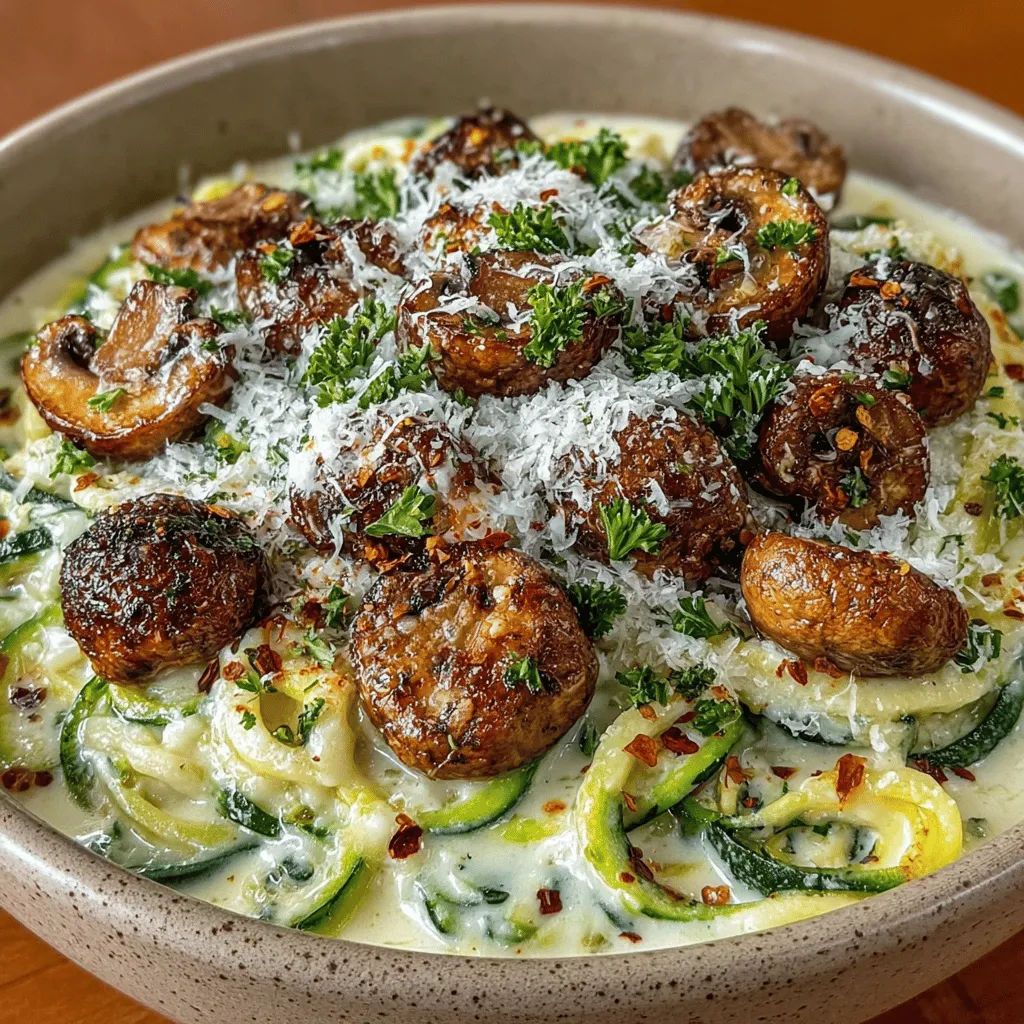 To create the perfect zoodles (zucchini noodles), you’ll need a good spiralizer. This handy kitchen tool transforms fresh zucchini into long, noodle-like strands that serve as a healthy alternative to traditional pasta. Choose firm, medium-sized zucchinis for the best results.