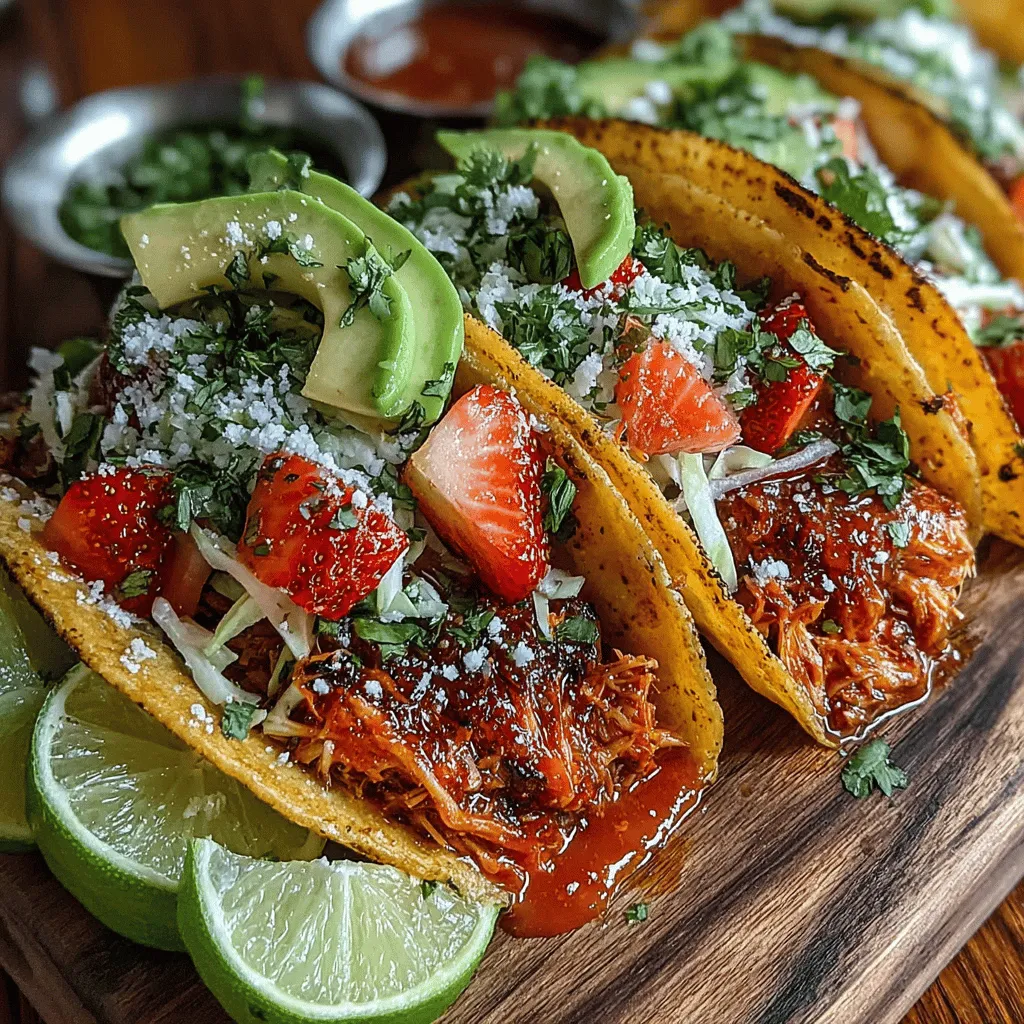Tacos are a beloved staple in many cuisines around the world, celebrated for their versatility and ability to adapt to a myriad of flavors and ingredients. From traditional meat and cheese fillings to innovative vegetarian options, tacos can cater to any palette. Today, we’re diving into a unique and refreshing take on this classic dish: Tuna Tacos with Strawberry Slaw. This delightful recipe brings together the ocean's bounty and the sweetness of fresh fruit, creating a dish that is not only enticing to the taste buds but also packed with health benefits.