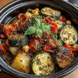 Discover the vibrant flavors of the Mediterranean with this Slow-Cooked Mediterranean Delight: Crockpot Eggplant Ratatouille. This hearty dish combines the fresh tastes of summer vegetables with the rich aromas of herbs and spices, making it a perfect meal for any occasion. Whether you're a seasoned cook or new to the kitchen, this recipe is both simple and rewarding, providing a nutritious option for your family and friends. The beauty of ratatouille lies not only in its delicious flavor but also in its versatility; it can be served as a main course, a side dish, or even a topping for grains like quinoa or rice. With its ability to embrace seasonal vegetables, this dish is ideal for those looking to explore the natural bounty of fresh produce.