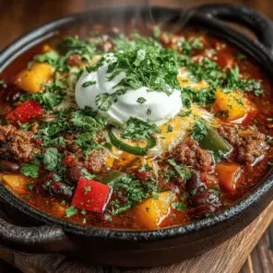 Sweet & Spicy Slow Cooker Peach Chili