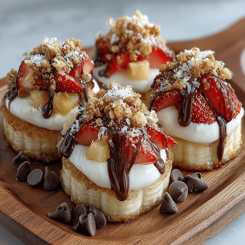 Creating the perfect Frozen Yogurt Banana Split Coins is not just about the base ingredients; it’s also about the toppings. The right combination can elevate this dessert into a truly gourmet experience. Here are some suggested combinations for flavor profiles that will have everyone asking for seconds: