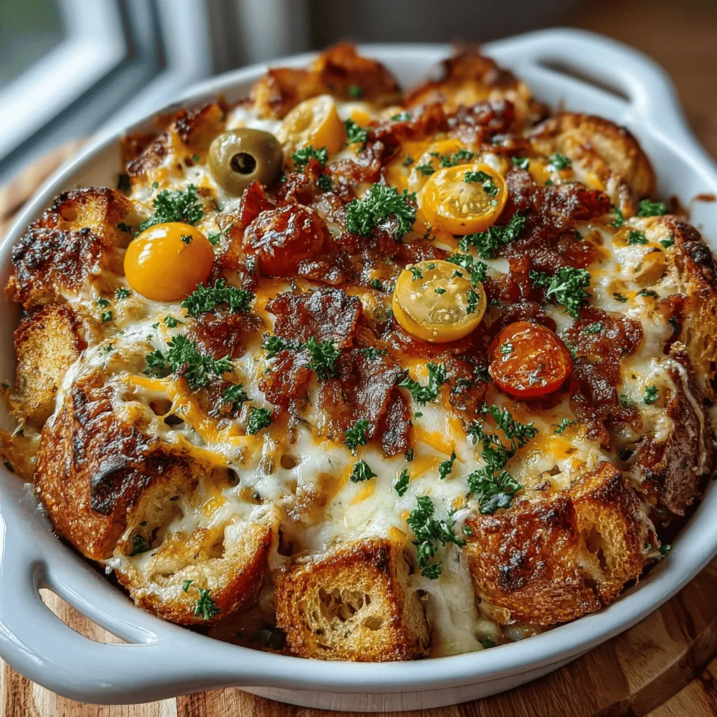The Cheesy Charcuterie Board Casserole is a delightful culinary innovation that takes the beloved elements of a traditional charcuterie board and transforms them into a warm, comforting meal. This dish has gained popularity in recent years for its versatility, allowing hosts to create a crowd-pleasing centerpiece for gatherings, brunches, or cozy family dinners. By integrating a variety of flavors and textures, this casserole captures the essence of charcuterie boards—rich, savory, and visually appealing—while offering the convenience of a one-pot meal.