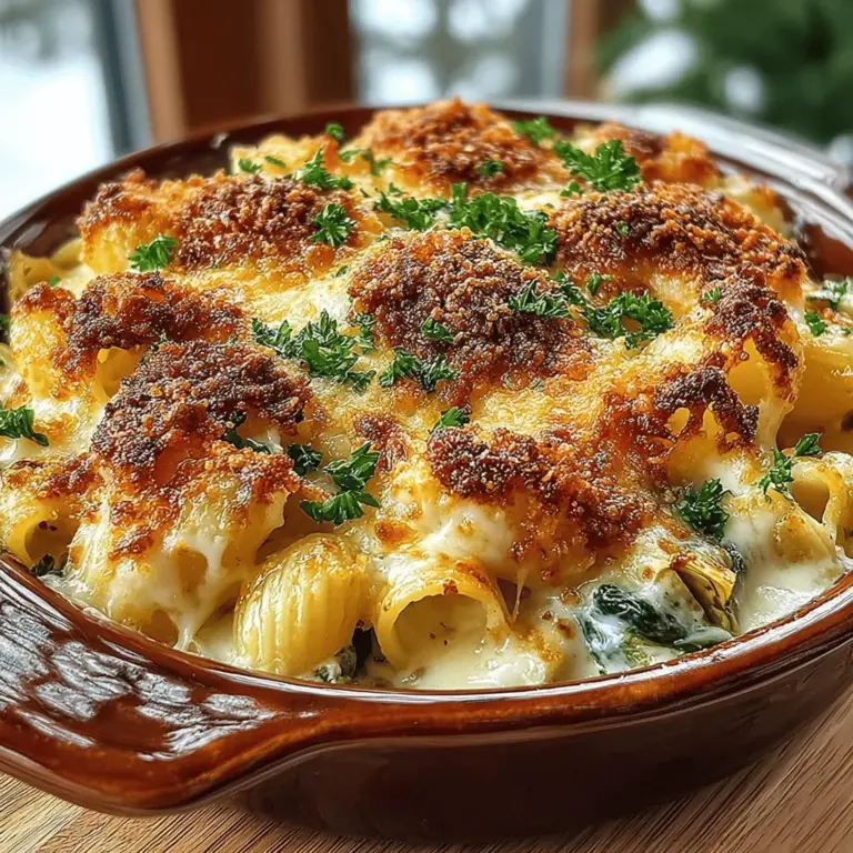 When it comes to comfort food, few dishes can rival the rich, creamy goodness of a cheesy spinach artichoke pasta bake. This delightful recipe combines the beloved flavors of a classic spinach and artichoke dip with the hearty satisfaction of baked pasta, making it a favorite for many. Whether you're planning a cozy weeknight dinner or need a crowd-pleasing dish for a potluck or family gathering, this pasta bake checks all the boxes.