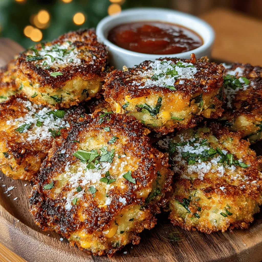 Zesty Zucchini Corn Parmesan Bites Recipe