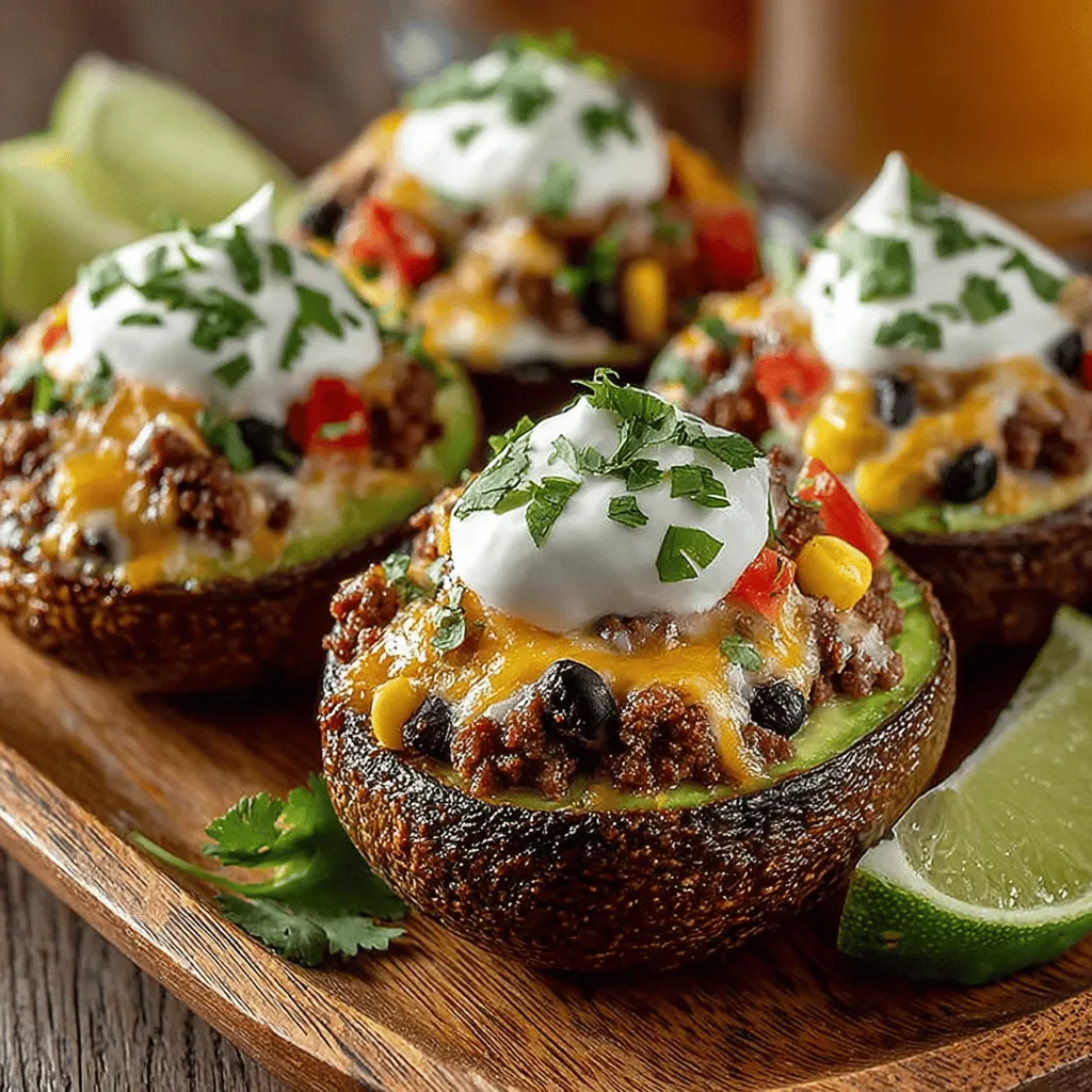 In a culinary landscape where creativity meets health consciousness, Mini Taco Stuffed Avocados emerge as a delightful and nutritious option that caters to a variety of dietary preferences. This innovative dish combines the classic flavors of tacos with the rich creaminess of ripe avocados, resulting in a meal that is as satisfying as it is healthy. Whether you’re hosting a gathering, preparing meals for the week, or seeking a quick yet fulfilling dinner option, these stuffed avocados are sure to impress both your palate and your guests.