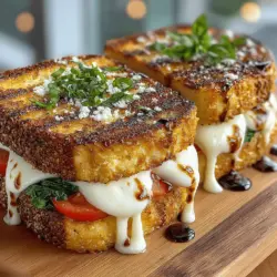 Grilled Balsamic Vinaigrette Sandwich Melt