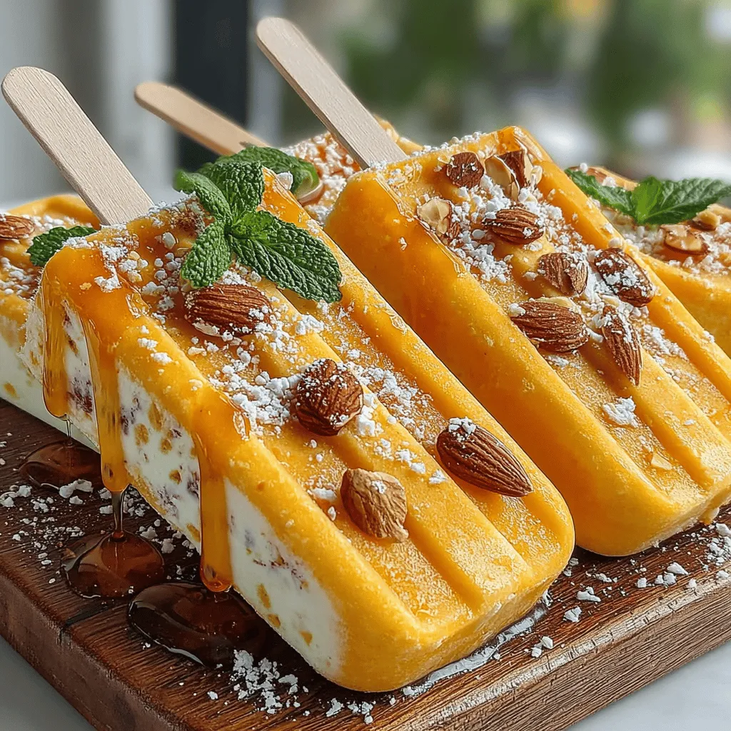 The key to achieving a creamy, smooth texture for your Frozen Yogurt Peach Ring Pops lies in the blending process. Begin by selecting ripe peaches, as they will contribute the most flavor and sweetness. If you prefer a sweeter base, consider adding a touch of honey or maple syrup during blending.