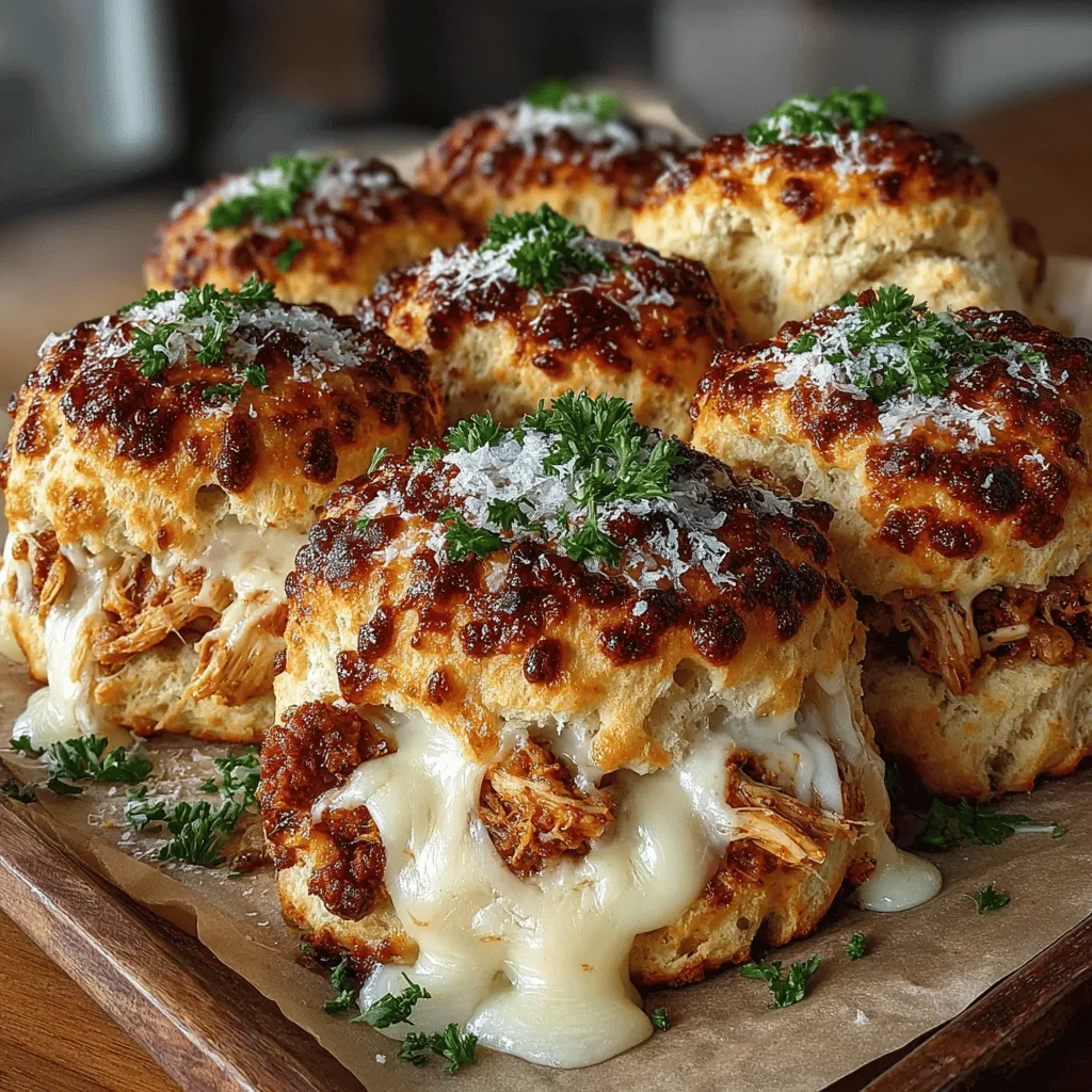 Mini Chicken Alfredo Biscuit Bombs are an innovative culinary creation that combines the heartwarming essence of comfort food with the ease of modern cooking. These delightful bites encapsulate a creamy chicken Alfredo filling wrapped in fluffy biscuit dough, making them a perfect option for busy weeknight dinners or fun gatherings with family and friends. The versatility of this dish means it can be served as an appetizer, a party snack, or even a main course, appealing to a wide range of palates.