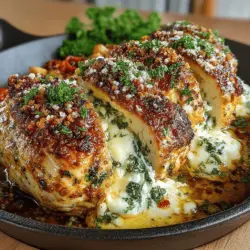 Baked Feta and Spinach Stuffed Chicken