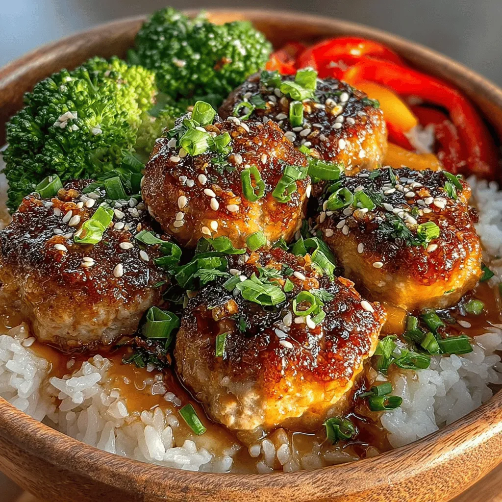 In the fast-paced world we live in, the quest for easy yet flavorful meals has never been more crucial. Enter the Sweet & Sticky Honey Garlic Chicken Meatball Bowls, a delightful dish that combines the savory goodness of meatballs with a luscious honey garlic sauce, all served over a bed of rice or noodles. This recipe not only tantalizes the taste buds but also offers a comforting embrace of flavors, making it an ideal choice for family dinners or meal prep. Whether you're looking to impress guests or simply want a satisfying meal on a busy weeknight, these meatball bowls have you covered.